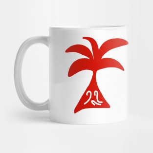 red tree plant background design Mug